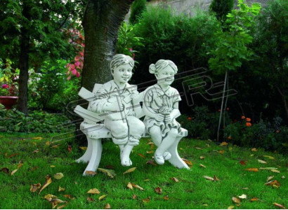 Young Seated Figure Statue Figurines Decorative Sculpture Statues Garden
